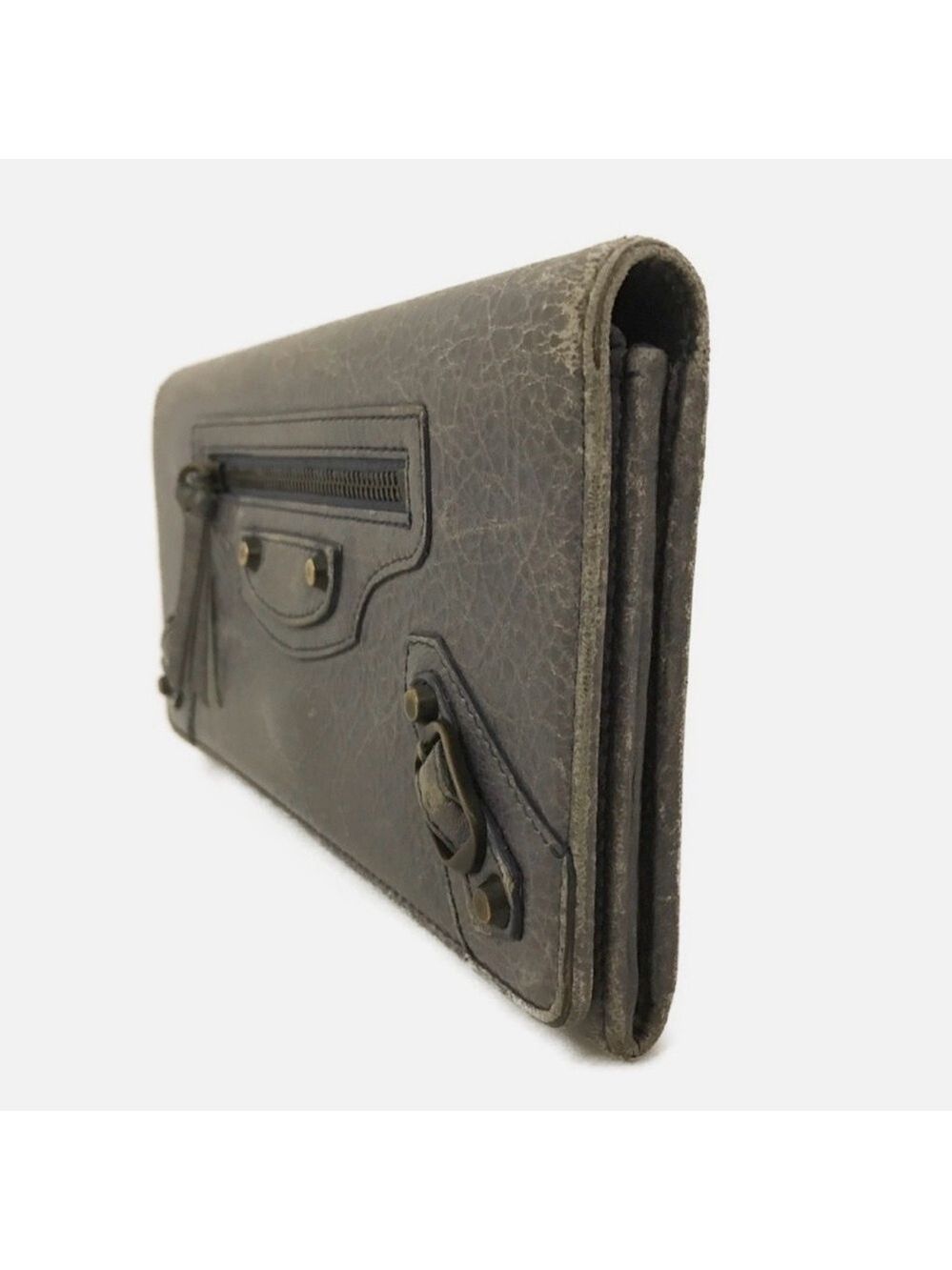 BALENCIAGA Classic Continental Leather Long Bifold Wallet Excellent Condition - Picture 3 of 8